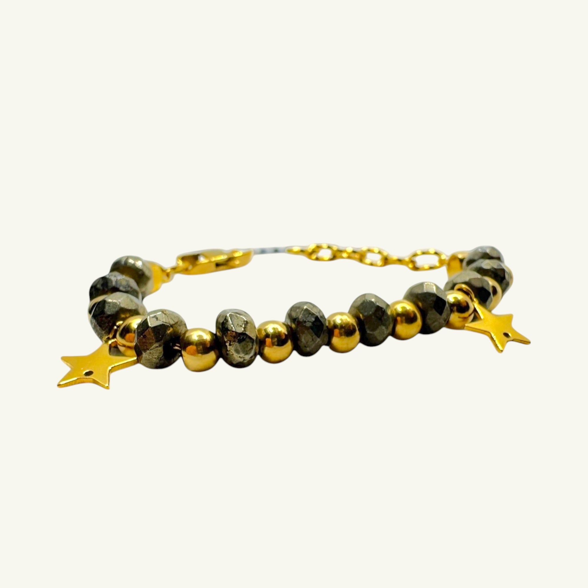 Bracciale pirite sfaccettato Sharifa Crystals